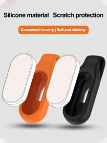 Portable Silicone Buckle For Xiao-Mi Mi Band 10 9 8 NFC Smartwatch Bracelet Clip For Hua-Wei Band 10 9 8 NFC Buckle Holder Silicone Protective Case Cover