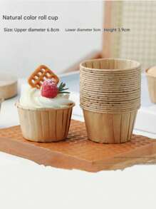 50-Pack Cupcake Liners - Heat Resistant (180°C), Oil And Water Resistant | Coated Paper