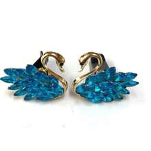 Bling Horse Eye Crystal Swan Alloy Pair Goose Car Air Outlet Ornaments Car Air Outlet Decorating Clips