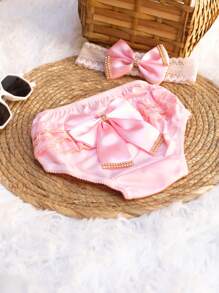 Kit 5 Calcinhas Bunda Rica com 5 Tiara de Renda