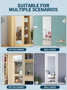 4pcs/8pcs 3D Mirror Tile Wall Sticker, Shatter-Resistant Acrylic Full Body Mirror Tiles, 30cm, Self-Adhesive, Flexible Plastic Mirror, Full Mirror Tiles, DIY Wall Decor, Suitable For Door, Bedroom, Home Gym, Bathroom, Dining Room, Home