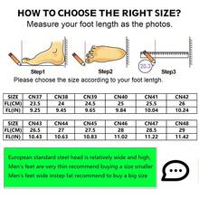 UMBURLLY Men Steel Toe Safety Shoes Puncture Resistant Breathable Slip-Resistant Lightweight Soles, Suitable For Outdoor And Indoor Work