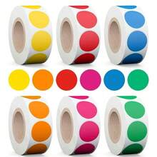 500 adesivos redondos de 2,5 cm com pontos coloridos para codificação de arquivos, marcação de pontos-chave, colorir, ideal para sala de aula, escritório e organização. Perfeitos para presentes de Natal, decoração de casa, scrapbooking, adesivos divertidos, adesivos para laptop, Kindle e celular. - Tamanho grande 500 peças - Ver 13