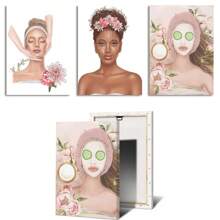 1pc Wall Arts Posters Optional Frame Modern Quotes Education Letter Color Shape Bohemian Children's Room Poster Nordic Wall Art Printing Canvas Painting Picture Baby Room Decoration, Frameless ,Wall Art With Frame