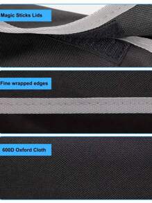 Organisateur de siège automobile en tissu Oxford 600D à grande capacité, ajustement universel - poches multiples - solution de rangement pour véhicule, matériau en fibre de polyester