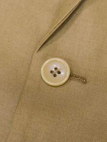 I FineLong 两件套男士商务西装套装，夹克和裤子，带口袋，未开封