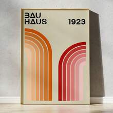 1pc /3PCSWall Arts Posters Optional Frame ModernMid Century Bauhaus Poster Geometric Wall Art Canvas Prints Living Room Bedroom Bright Colourful Artwork For Home Decor ,Wall Art With Frame