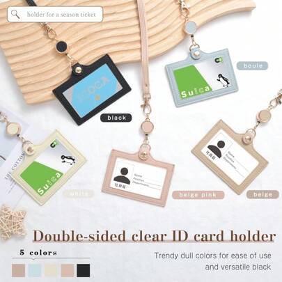 Identity Card Holder, Lightweight, Name Tag Clip, Horizontal, Double-Sided, Employee Badge, Name Tag Clip, Commuter Pass Holder, Pass Holder, Card Won't Fall Out, Card Holder, Name Tag Clip, Lanyard, Stretchable, Pass Holder, Card Holder, Card Holder With Reel, Name Tag Clip, Lanyard, Card Holder, Strap, Lanyard, Fashion, Commute, School