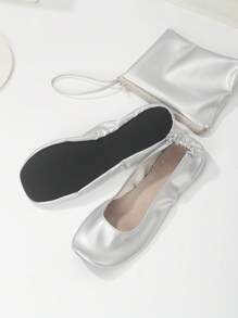 Women's Casual Indoor Slippers, Lightweight Barefoot Feeling, Fashionable, Soft, Comfortable, Versatile, Suitable For Indoor Wear, Thin, Foldable, Easy To Carry, Slip-On