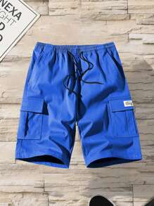 Workwear Shorts For Men: Thin And Loose-Fit American-Style Casual Pants With Big Pockets, Bermuda Shorts For Men's Streetwear