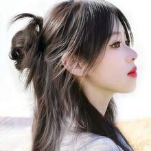 LYSW 羽毛发髻爪夹，女士假发髻半髻高髻侧髻自然蓬松假发髻，发髻发夹 HA2825 发饰优雅发夹 - 彩色 - 查看 8