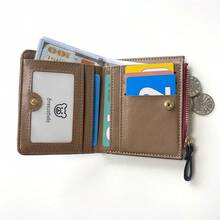 1pc Women Short Wallet With Sunflower Embroidery, Retro Fashion Sunflower Zipper Coin Purse, Suitable For Girls, Ladies, Office Workers And Professionals, Great For Work, Business Trip, Commute, Outing, Travel - Green - View 6