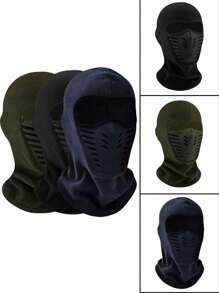 1 pièce Masque facial unisexe pour la conduite de moto, masque coupe-vent anti-poussière respirant et thermique, convient pour les activités de plein air, les sports, un usage casual, l'hiver