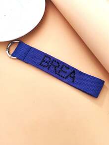 1pc Customized Text, Name, Slogan Keychain With Black Rhinestone - Personalized Car & Backpack Accessory, Perfect Gift For Family & Friends, Pendant Decoration - Black Diamond - View 10