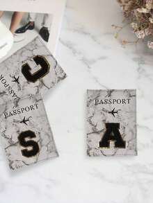 1 chiếc bao đựng hộ chiếu, màu đen, thêu chữ cái A-Z, kiểu dáng cổ điển, chống trộm RFID, thiết kế nhỏ gọn, ví đựng hộ chiếu, hộp đựng hộ chiếu, túi đựng hộ chiếu, bao đựng hộ chiếu bằng da PU dùng cho du lịch nghỉ dưỡng, phụ kiện du lịch công tác và dã ngoại, ví đựng hộ chiếu du lịch tiện dụng. - Xám - Xem 7