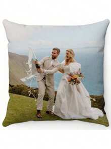 Customized Photo Printing DIY Pillowcase With 1pc, Personalized Single-Sided Printing Pillowcase, Suitable For Families, Children, Pets, And Friends. Very Suitable For Weddings, Holidays, Gatherings, Mother's Day, Father's Day, Thanksgiving, Living Room Sofas, Bedroom Decorative Cushion Covers, Universal Pillowcase Soft Customization, Unique And Personalized Ideal Gifts