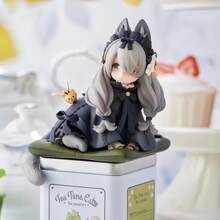 "My Cat Girl Is A Cute Girl" Figure Smartphone Stand With Interchangeable Face Parts - Anime Character PC Case/Car Mount/Desk Deco Oshikatsu Goods Cute Interior Cosplay Accessories Moe Goods (Anime Phone Stand/Otaku Deco/Funny Face Art)