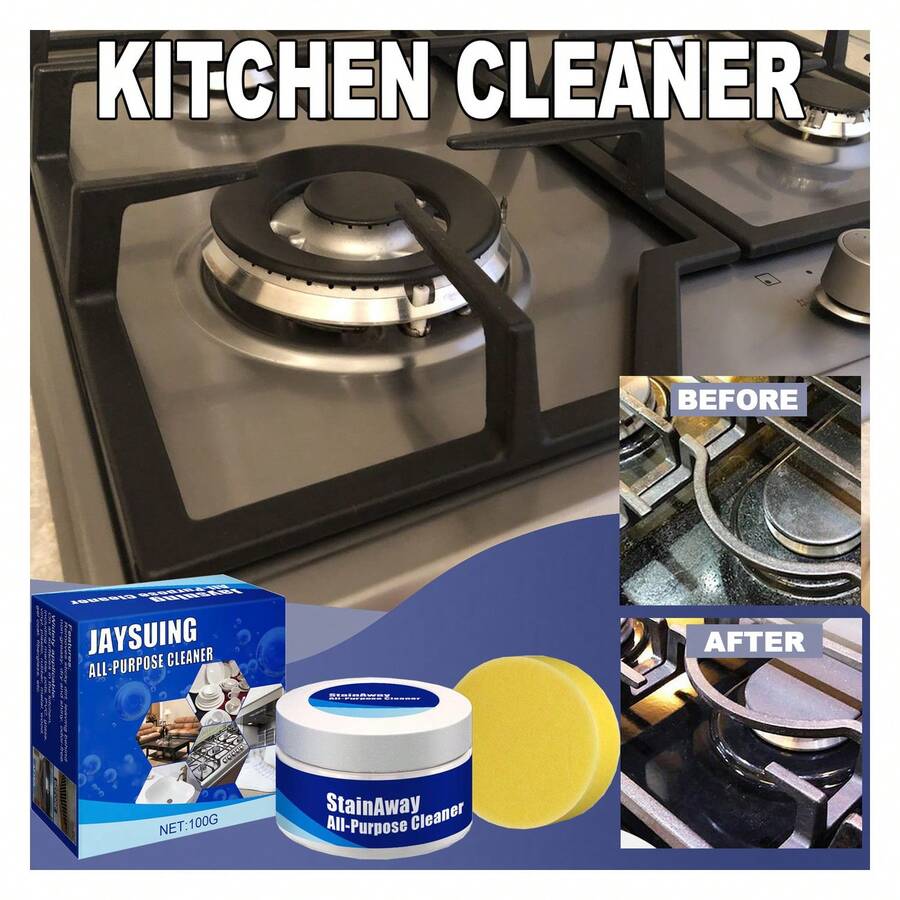 Jaysuing Multi-Functional Stain Cream, Stainless Steel Pot Pan Bottom Clean Polish Remove Rust And Stain Cleaner - 彩色 - 查看 1