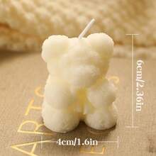 1 Creative Rose Bear Scented Candle, Romantic Home Decoration Perfume Decoration, High-End Birthday Gift Commemorating Halloween, Ghost, Autumn, Holiday, Holiday Christmas, Party