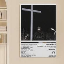 Framed Jpegmafia - I Lay Down My Life For You Album Cover Canvas Poster Print Music Posters For Room Birthday Party Decor, Mother's Day New Year Easter Gift,  Home Living Room Office Wall Decor, Perfect Gift And Wall Decoration - Framed - View 2