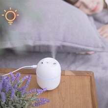 A 2 Pieces Set (Humidifier + USB Fan) Combination, Bring Cool Breeze To People,USB Portable Cold Mist Humidifier, USB Plug-In Small Fan, Featuring 2 Mist Modes, 7-Color Lights And Automatic Shut-Off - Very Suitable For Travel, Home And Bedroom, Applicable For Travel, Home, Office, Car, Party, Valentine's Day Gift