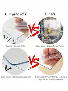 4pcs/8pcs 3D Mirror Tile Wall Sticker, Shatter-Resistant Acrylic Full Body Mirror Tiles, 30cm, Self-Adhesive, Flexible Plastic Mirror, Full Mirror Tiles, DIY Wall Decor, Suitable For Door, Bedroom, Home Gym, Bathroom, Dining Room, Home