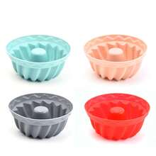 12 moldes de silicona para pasteles, moldes para hacer pasteles, pudines y gelatinas, herramientas de repostería DIY, mini moldes para hacer pasteles de tubo acanalado - Herramientas de repostería y utensilios de cocina, desmoldado fácil de la cocina, en forma de calabaza, adecuado para pasteles esponjosos de tubo - Herramientas de repostería y artículos esenciales de cocina, excelente para regalar y fácil de limpiar - Navidad (colores aleatorios), regalos de Halloween - color aleatorio - Ver 4