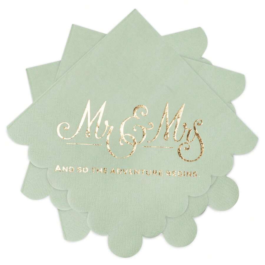 100 pièces Serviettes de cocktail, 2 épaisseurs 5 X 5 pouces serviettes jetables festonnées, serviettes à dessert épaisses et de qualité supérieure pour fête, mariage, dîner, anniversaire, festival (Vert sauge)