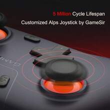 GAMESIR T4 Nova Lite Game Controller, 3-Mode Connection, Hall Effect Joystick, PS5-Level Linear Triggers, Zero Drift, High Smoothness, High Durability, Multi-Platform Compatible (PC/Switch/IOS/Android), Blue - Blue - View 5