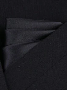 1pc Men's Solid Color Polyester Formal Suit Pocket Towel, Business Formal Square Chest Towel, Retro Shirt Handkerchief
