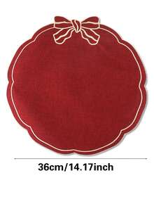 1/2/4 peças de jogos americanos de tecido com laço festivo, adequados para decoração de mesa de festa de casamento, jogos americanos com estampa dourada de PVC, tapetes para máquina de café, almofadas de isolamento térmico antiderrapantes para festa de casamento, celebrações de feriados, piqueniques, banquetes de aniversário