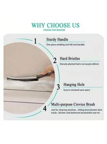 1/2/3 Pcs Long Handle Crevice Cleaning Brush: Designed For Hard-To-Reach Spaces Like Window Tracks, Sliding Door Grooves, Sink Edges, Faucet Bases, And Tight Corners, Stiff Bristles Effectively Remove Dust, Dirt, Grime, And Debris, Slim Profile Easily Slides Into Narrow Gaps, Comfortable Grip For Effortless Cleaning, Construction For Long-Lasting Use, Essential Tool For Kitchen, Bathroom, And Household Cleaning.Bathroom Decor Summer Back To School