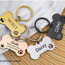 Laser Engraved Double Sided Dog Tag, Dog ID Tag, Dog Name Tag, Custom Dog Tag, Personalized Dog Tag, Stainless Dog Tag Personalized For Dogs