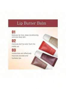 4pcs The Mini Neutrals Lip Butter Balm Set - Conditioning Vegan Lip Balm, Hydrate, Glossy, Lightweight, Moisturize ,Vanilla - Vanilla Beige - Iced Coffee - Brown Sugar - Travel Size - Multicolor - View 9