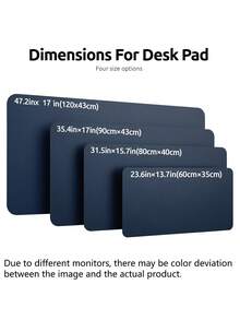 1 pièce Tapis de bureau de Napa, tapis de souris, tapis de bureau de bureau, sous-main en PU antidérapant, tapis de bureau pour ordinateur portable, sous-main de bureau imperméable pour bureau et maison (épaisseur 1 mm) - Multicolore - Voir 38