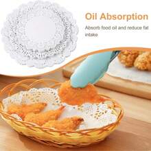 100 Pieces Round Paper Placemats, Paper Doilies, 6.5, 8.5, And 10.5 Inch Doilies For Food, Disposable Lace Paper Doilies For Tables, Crafts, Baby Showers, Parties, Wedding, Birthday, Tableware Decoration