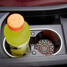 2 Miếng Lót Ly Thấm Hút Hoa Mandala Cổ Điển Cho Xe Hơi - Phụ Kiện Nội Thất Xe Hơi Cho Nữ, Miếng Lót Ly Nước Cho Xe Hơi, Phụ Kiện Xe Hơi, Có Thể Sử Dụng Cho Hầu Hết Các Mẫu Xe - Nhiều màu - Xem 6