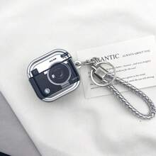 可爱相机形状耳机盒兼容 iPhone 耳机，无线耳机保护套兼容 Airpods 1/2/3/Pro/Pro2，男朋友/女朋友礼物 - 彩色 - 查看 10