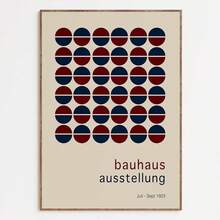 1pc /3PCSWall Arts Posters Optional Frame ModernMid Century Bauhaus Poster Geometric Wall Art Canvas Prints Living Room Bedroom Bright Colourful Artwork For Home Decor ,Wall Art With Frame