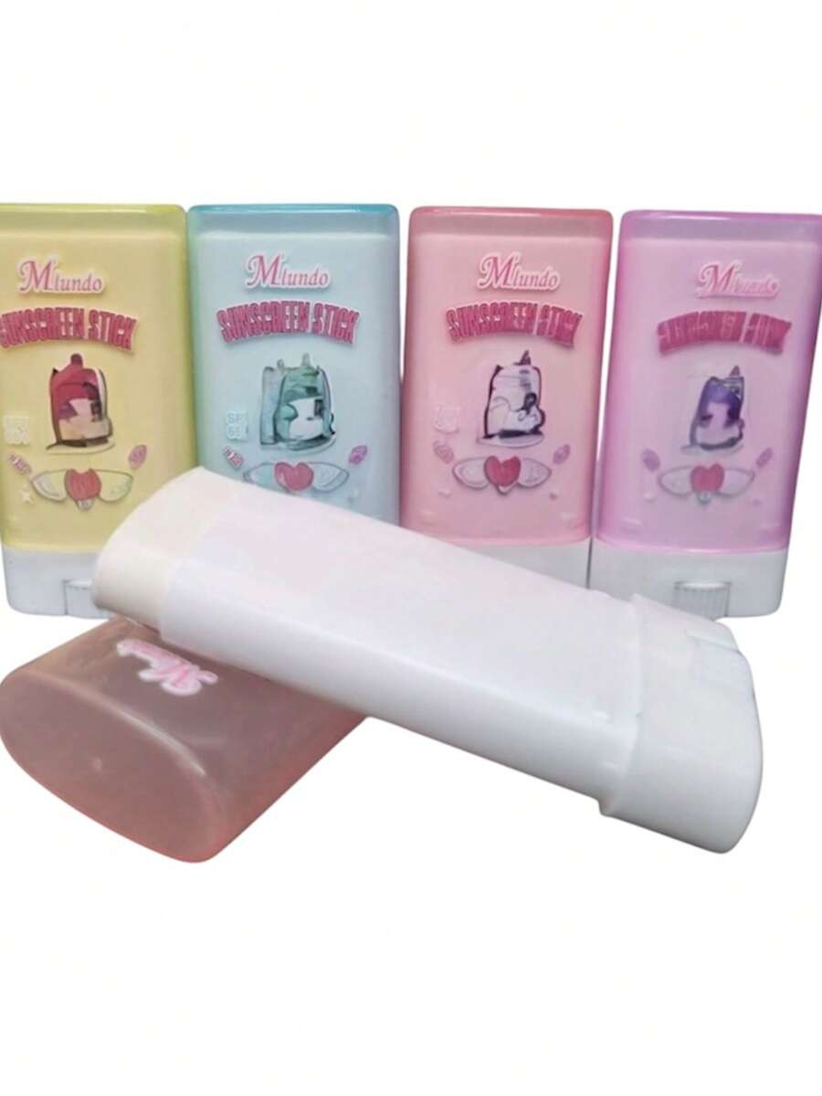 Protector Solar En Barra Sunscreen Stick protector solar facial barra portatil rápida aplicación resistente agua alta protección rayos uv cuidado piel fórmula ligera uso diario deportes exterior - Multicolor - Ver 1