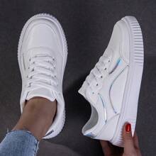 Women's New Fashionable Breathable Casual Shoes, Thick Sole Versatile Flat Comfortable Soft-Bottom Sneakers, Non-Slip Odor-Resistant Durable Sports/Running Shoes