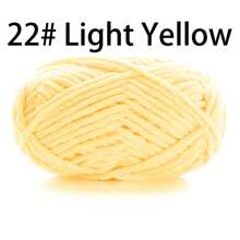 50 g/paquet, 60 m/paquet de fil à tricoter épais fait main (couleur aléatoire) pour tricoter des écharpes, crocheter des chaussures, des poupées et plus