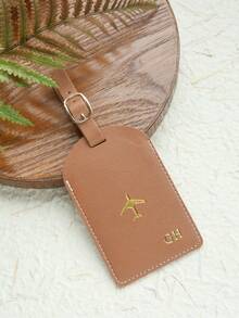 Takeoak 1个定制金色字母组合仿皮行李牌，适用于行李箱，可定制烫印姓名，带隐私姓名卡，个性化旅行包/背包标签，婚礼座位卡，礼品标签，旅行配件，手工制作，时尚旅行礼物，生日伴娘礼物，送给朋友，多用途，大容量，多功能 - 彩色 - 查看 18