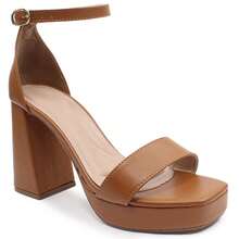 Women Heeled Sandals - Rust Brown - View 3