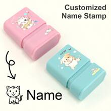 Individuell gefertigter Name personalisierter Stempel DIY Namenssiegel Kleidung Kapitel nicht leicht zu verblassen Sicherheitsnamenstempel Geschenk, personalisierte Stempel, angepasste Stempel, Schulmaterial