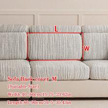 1 件夏季冰丝提花防滑沙发座垫套，柔软亲肤现代简约风格防宠物毛发弹力沙发套，夏季防刮沙发套适用于 L 型组合沙发和 1/2/3/4 座沙发（单独出售） - 灰色 - 查看 14