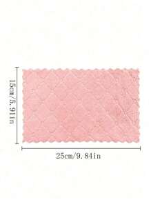 5/10 Pcs Of Kitchen Household Coral Velvet Dishwashing Cloth Non-Shedding Non-Oil Decontamination Absorbent Two-Color Cleaning Cloth Color Random