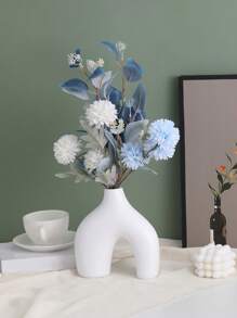 1 pièce Vase debout en résine, création créative minimaliste abstraite irrégulière, style Ins pour la décoration de la maison. Vase pour fleurs fraîches/sèches, pour le salon, la chambre à coucher, le bureau. Accessoire décoratif (plantes non incluses)