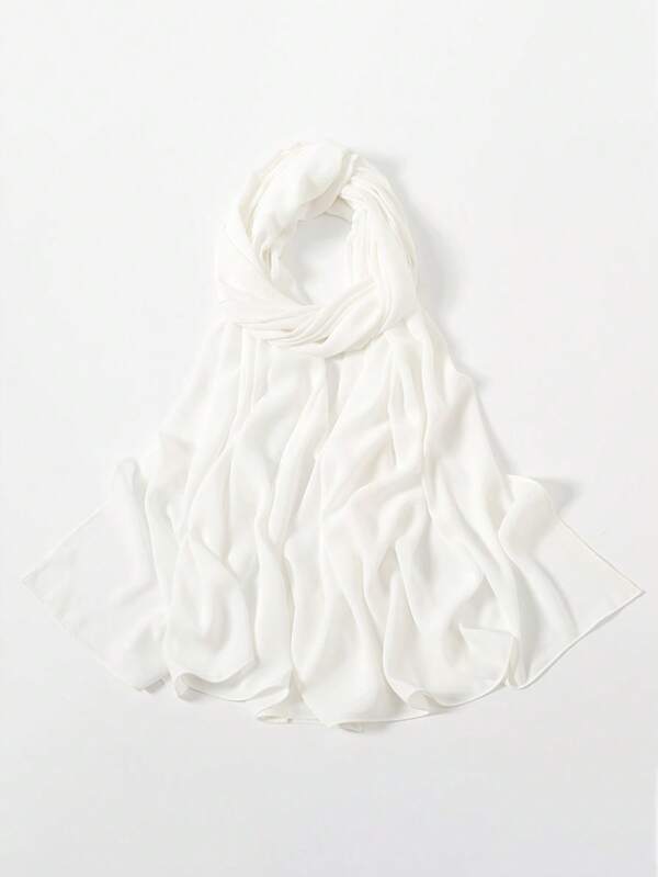 1 stuk 70 * 180 cm effen chiffon sjaals en omslagdoeken voor dames zijdezachte hoofddoek bandana's hijab zacht lichtgewicht multifunctioneel grote oversized avondjurken feest reizen kantoor bruiloft avondjurken cadeau