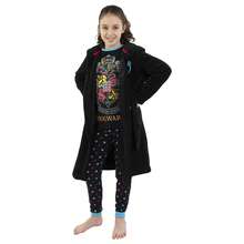 Pyjamas And Dressing Gown Set | Girls Harry Potter Hogwarts PJs And Gown Set | Kids Pyjama And Robe Sets | Official Merchandise | Fast UK Delivery Shipping | Trusted UK Seller | Great Gift For Kids | Perfect For Sleepovers, Book Day, Halloween, Birthdays And Christmas - Black - View 3